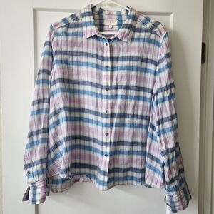 Lou & Grey plaid shirt